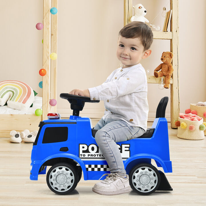 Kids Push Ride-On Car with Sliding Seat Design and Steering Wheel