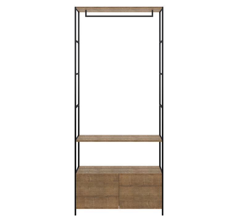 Industrial-Style Free Standing Entryway Coat Hanger