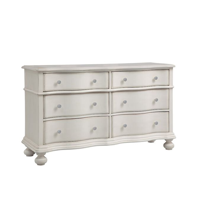 American Woodcrafters Rodanthe 6-Drawer Dresser - Dove White