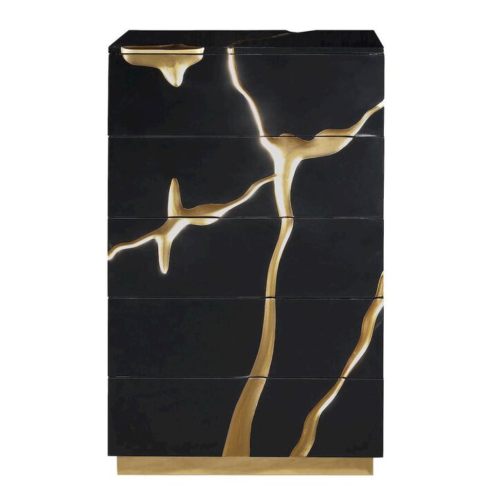 50" Tall High Gloss Lacquered Drawer Chest