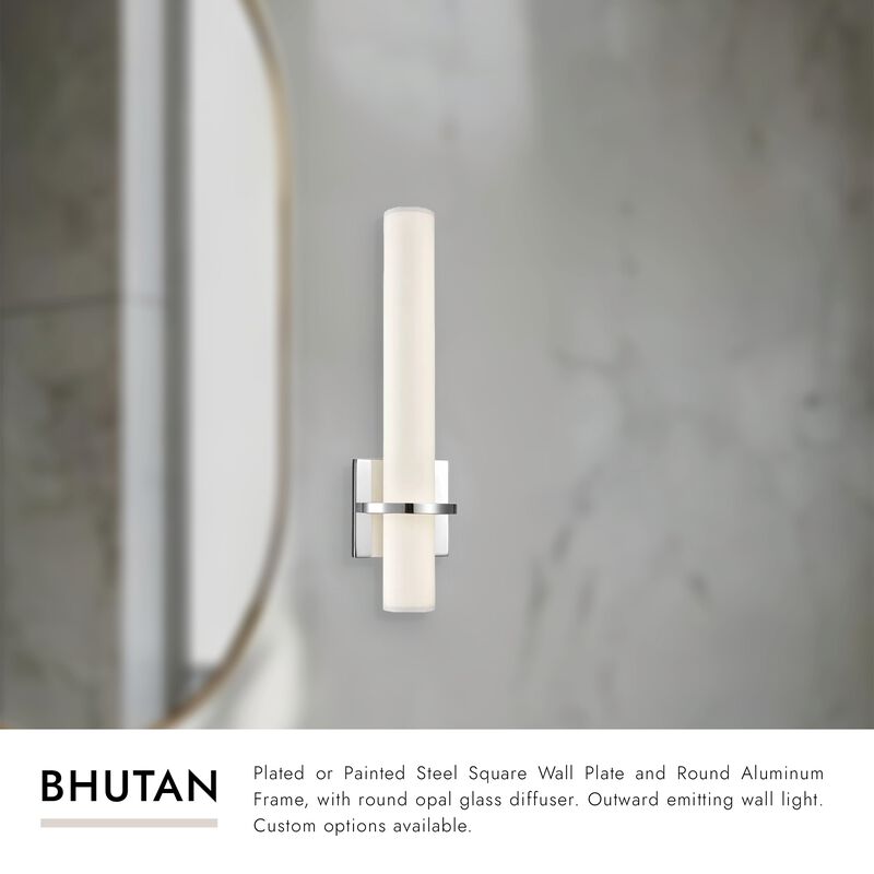 Bhutan 5-in Black Dimmable LED Wall Sconce image number 1