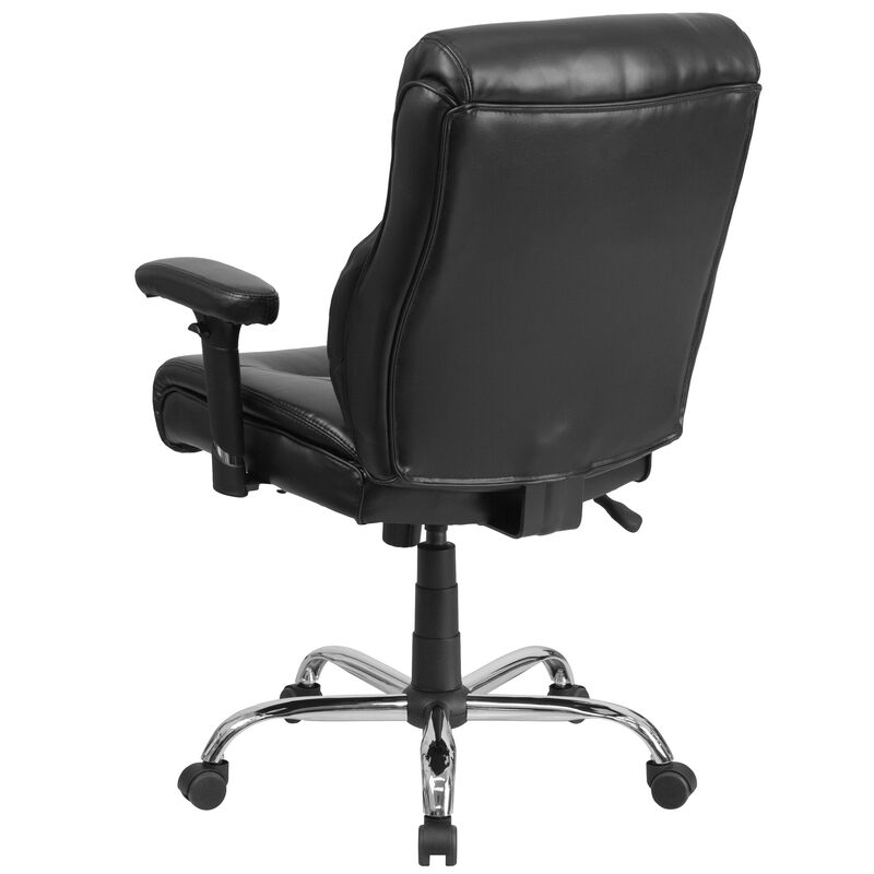 HERCULES Series Big & Tall 400 lb. Rated Fabric Ergonomic Task Office Chair with Line Stitching and Adjustable Arms
