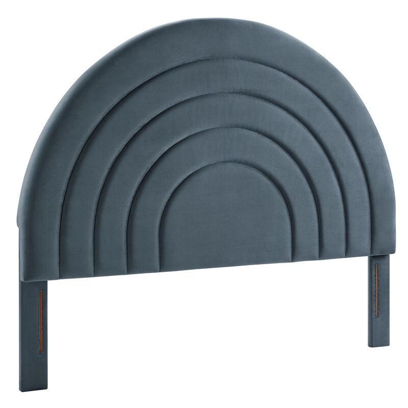 Solana Arched Performance Velvet Queen Headboard image number 5