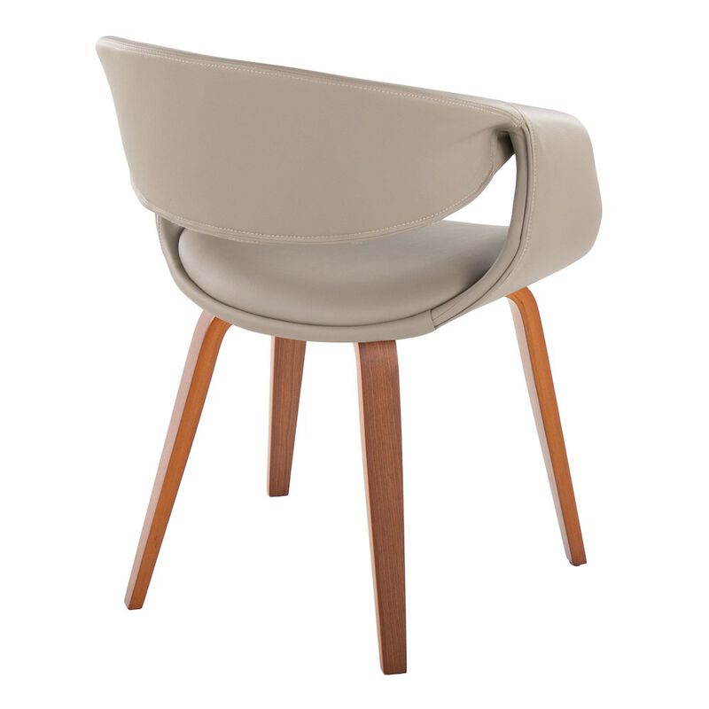 LumiSource Curvo Upholstered Chair - Set of 2