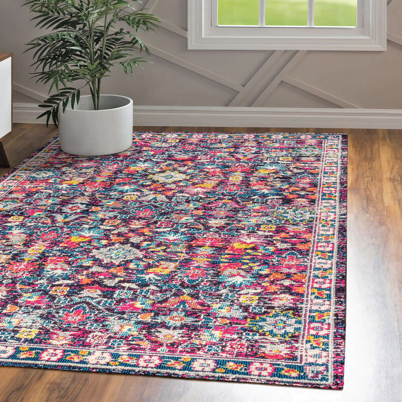 Alfombra Modern Persian Boho Floral Area Rug