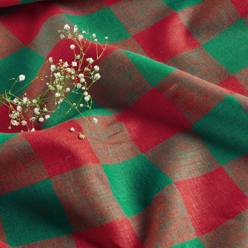 Solino Home 100% Pure Linen Tablecloth - Buffalo Check