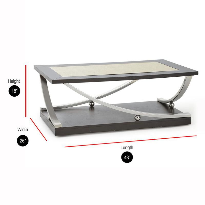 Ramsey Cocktail Table W/Casters