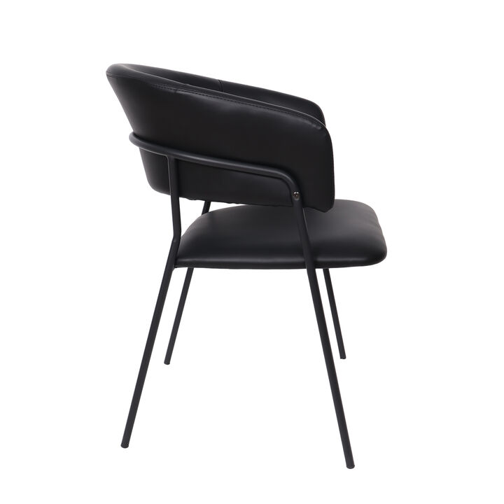 Slate Black Armchair (Set of 2)
