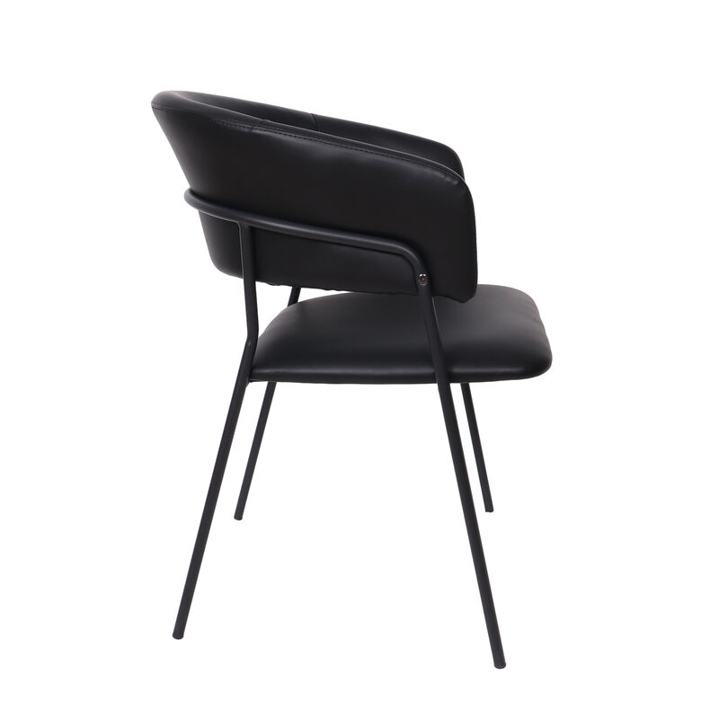 Slate Black Armchair (Set of 2) image number 1