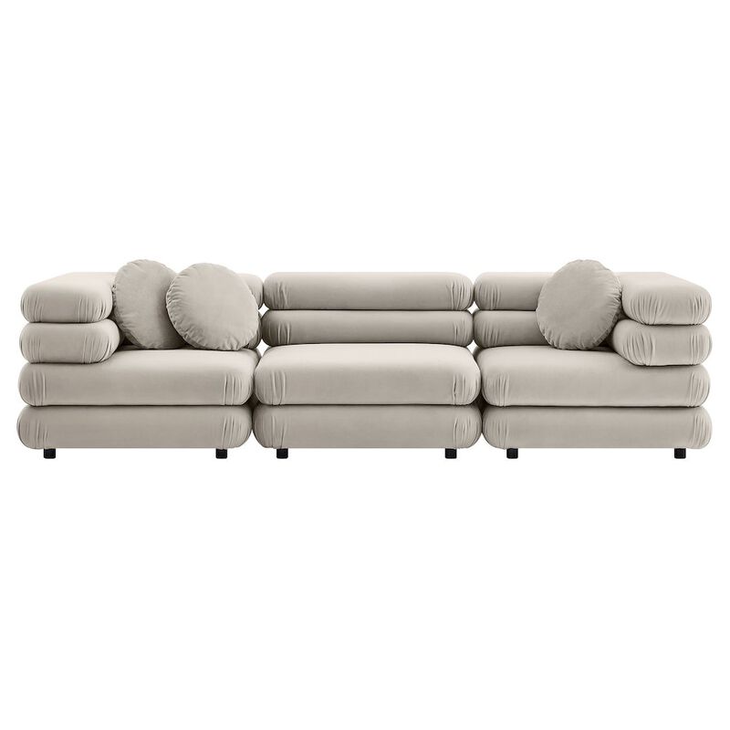 Jubilee 3-Piece Modular Performance Velvet Sectional Sofa image number 7