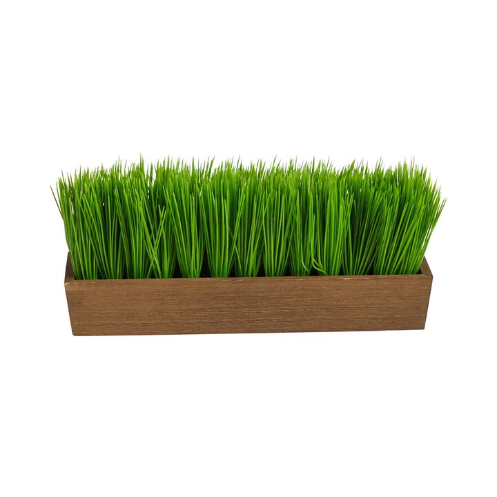 Nearly Natural 12-in Grass Artificial Plant in Decorative Planter
