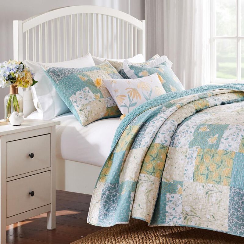Greenland Home Fashions Evangeline Luxurious Comfortable 2 Pieces Quilt Set