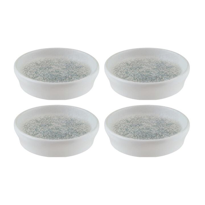 Luna Ocean dia.4" h:1" 1 oz. Round Decorated Porcelain Bowl (Set of 4)