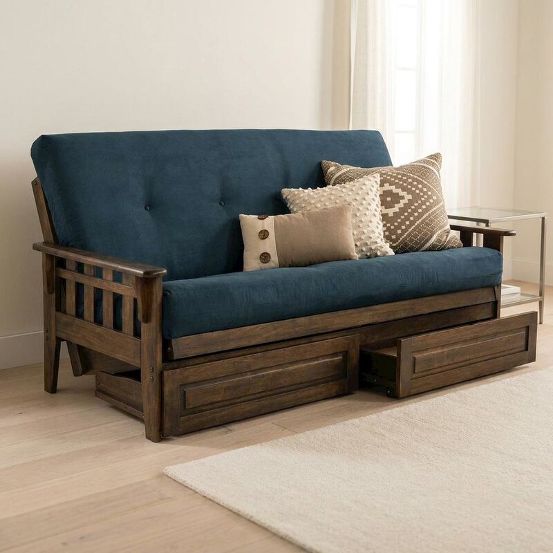 KODIAK Tacoma Frame-Rustic Walnut Finish-Mattress-Storage Drawers image number 5