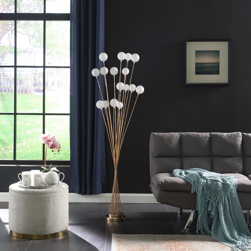 Streamdale Golden Chrysanthe 62'' 16-Light Floor Lamp image number 3
