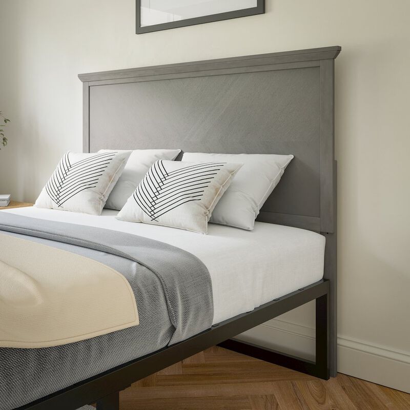 Flash Furniture Contemporary Full Size Herringbone Pattern Headboard image number 5