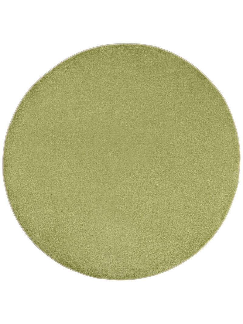 Nourison Essentials NRE01 Green 6' x Round Rug image number 0