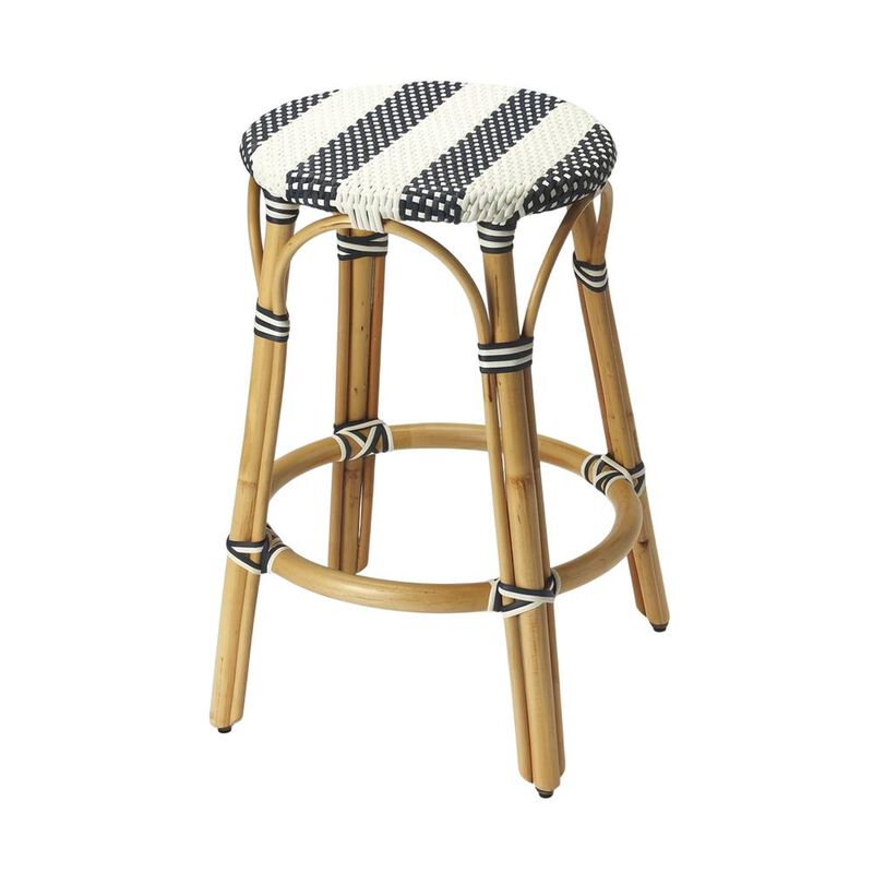 Butler Specialty Tobias Rattan Round 24" Counter Stool image number 0