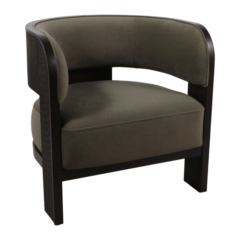 Owenlake Curved Accent Chair image number 1