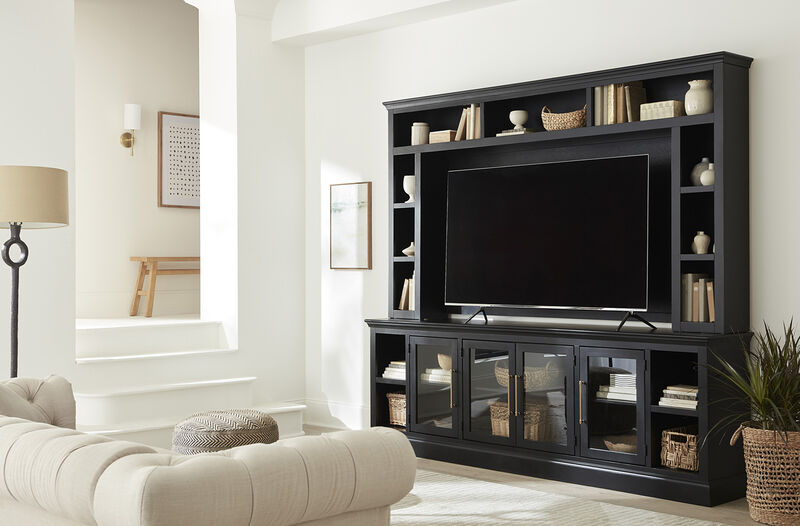 Byron 98" Console with 4 Doors in Black image number 1