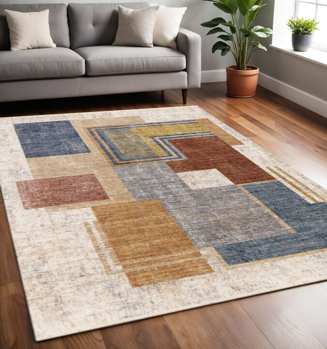 HomeRoots Geometric Area Rug