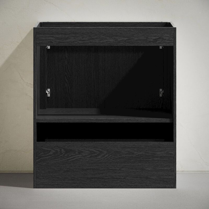 Virage 30" Freestanding Bathroom Vanity in Black Oak without Sink Top image number 3