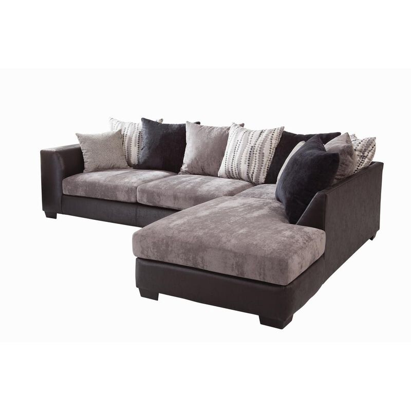 American Furniture Classics American Furniture L Shaped Sectional Sofa with 8 Back Pillows and 2 Accent Pillows