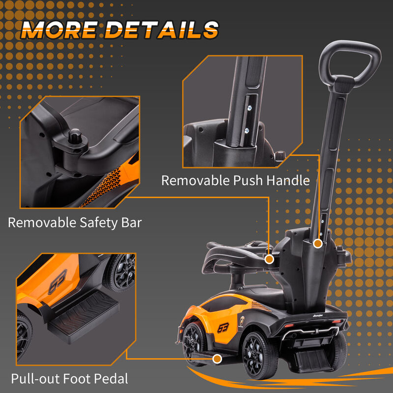 BreeBe Toddler Push Car, Lamborghini Stroller Walking Car image number 6