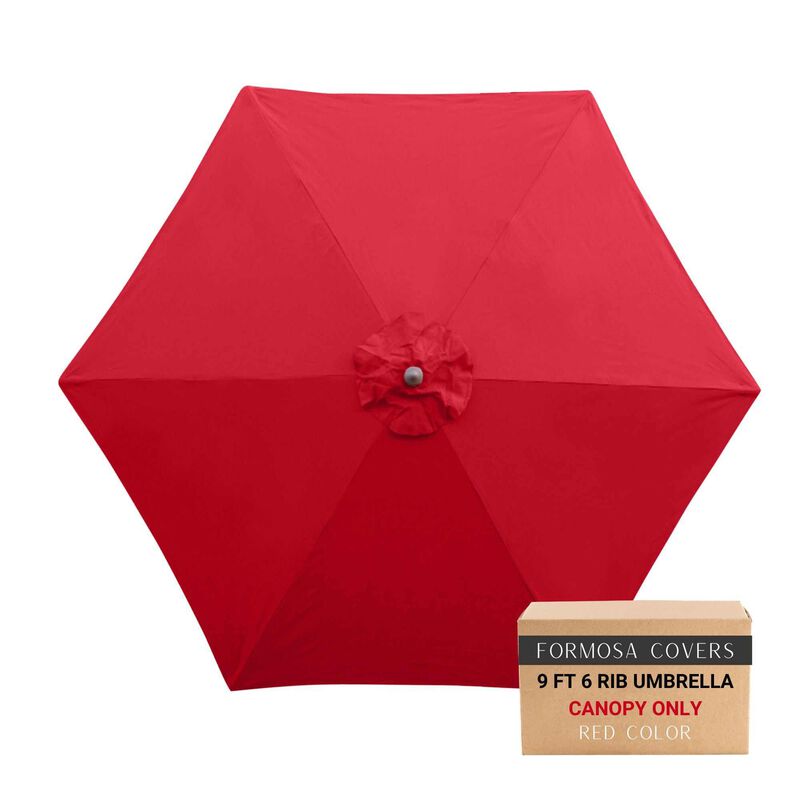 9ft Market Patio Umbrella 6 Rib Replacement Canopy image number 0