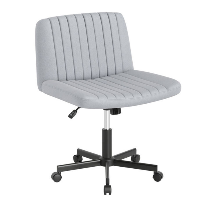 Criss Cross Chair with Wheels – Cross-Legged Swivel Desk Chair with Wide Soft-Padded Seat
