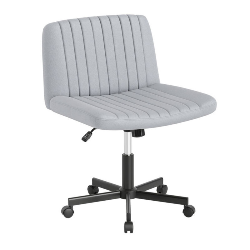 Criss Cross Chair with Wheels – Cross-Legged Swivel Desk Chair with Wide Soft-Padded Seat