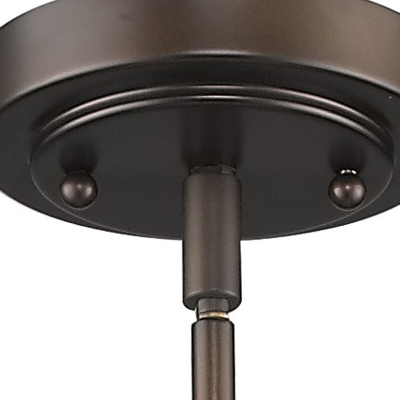 Hivvago Bronze Frosted Glass Hanging Light