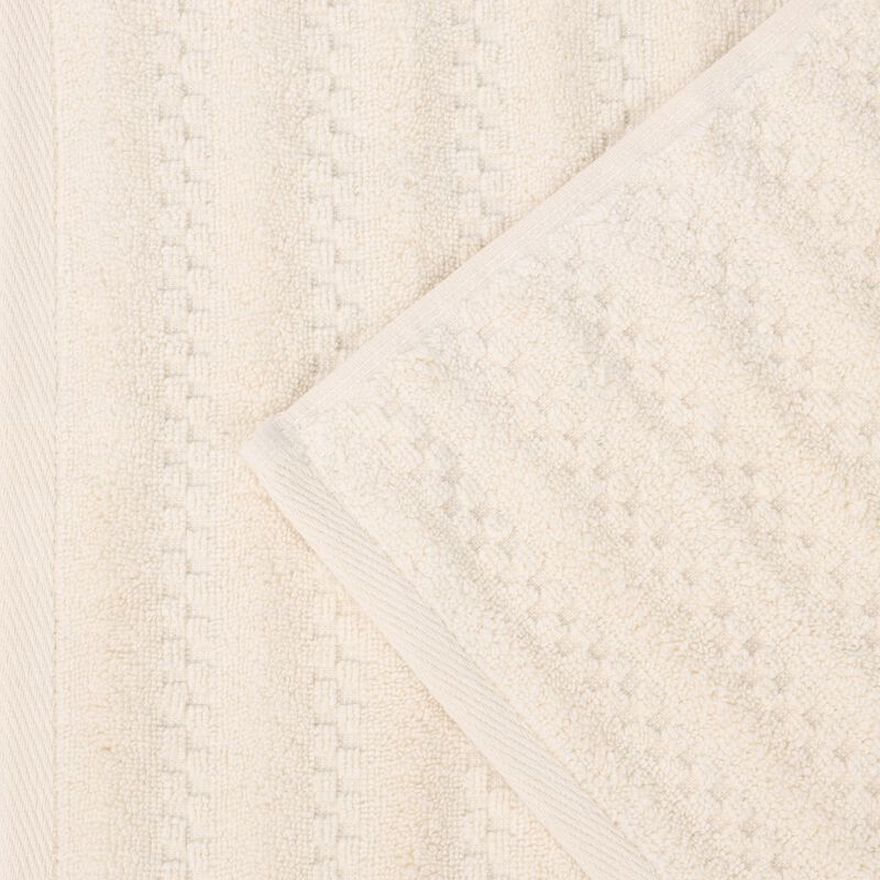 Set of 2 Zero Twist Cotton Waffle Textured Absorbent Bath Sheets image number 2