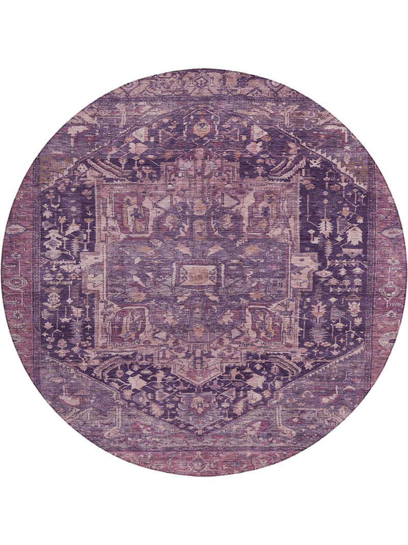 Solace SL14 Eggplant 8' Round Rug image number 0