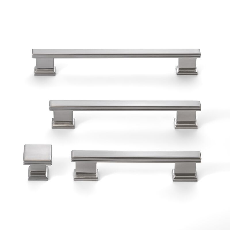 Hestia Hardware 10 Pack 5 Inch New Vintage Classic Square Base Bar Pulls image number 5