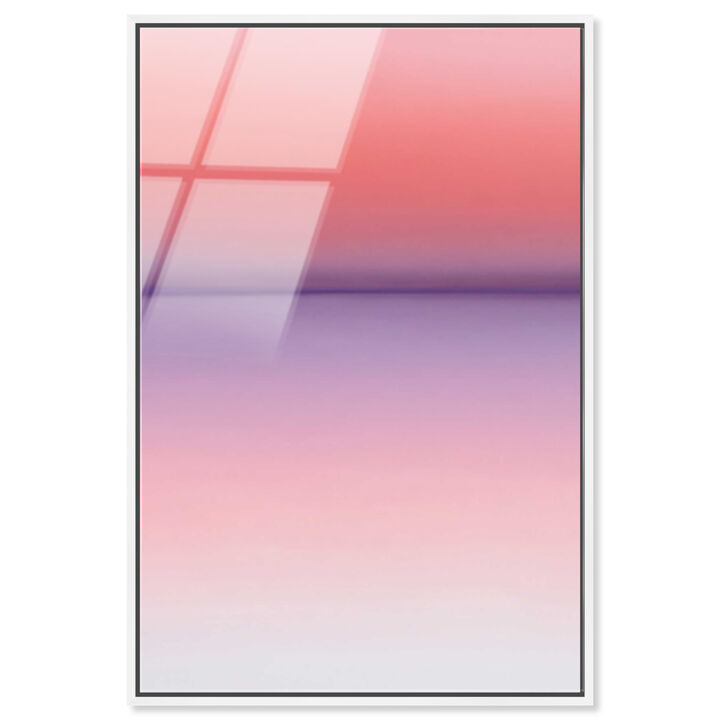 Peach Coastline II Abstract Canvas Print by Oliver Gal