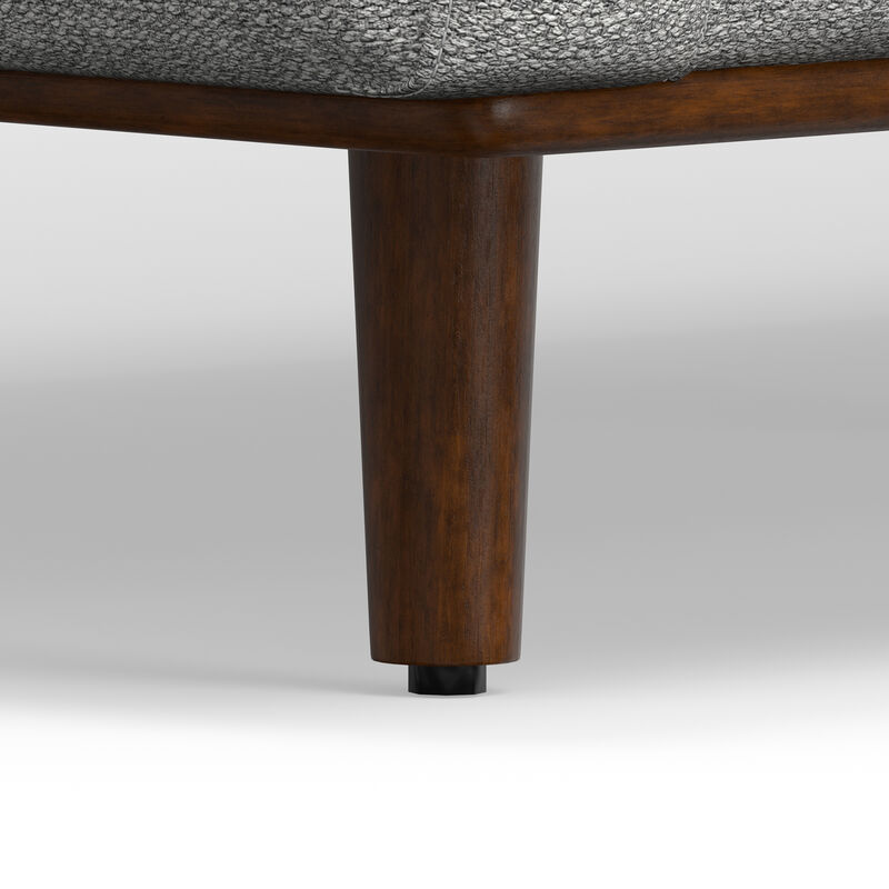 Morrison 89 inch Wide Mid-Century Modern Sofa in Mist Grey Woven-Blend Fabric