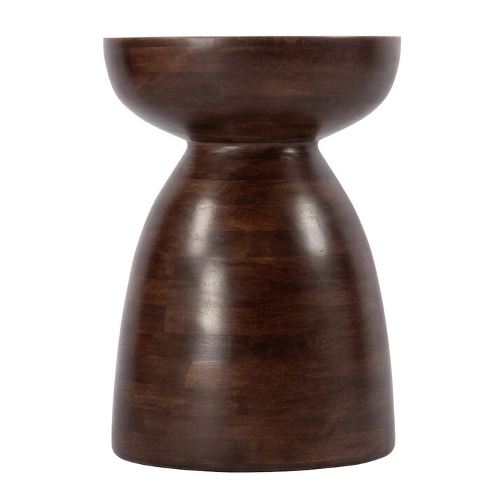 Butler Specialty Hayes 13 in. W Round Solid Wood Side Table, Brown