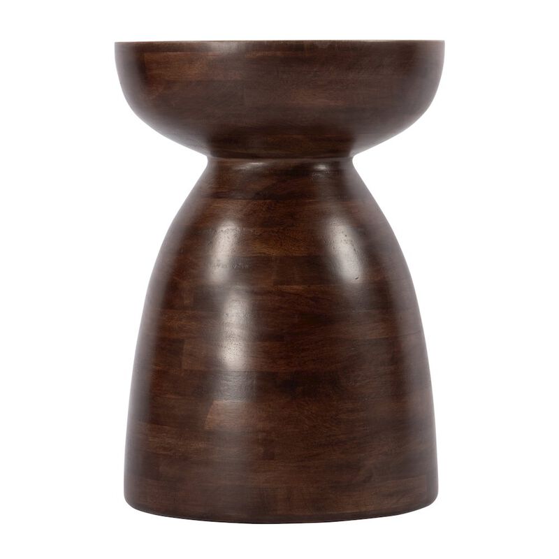 Butler Specialty Hayes 13 in. W Round Solid Wood Side Table, Brown