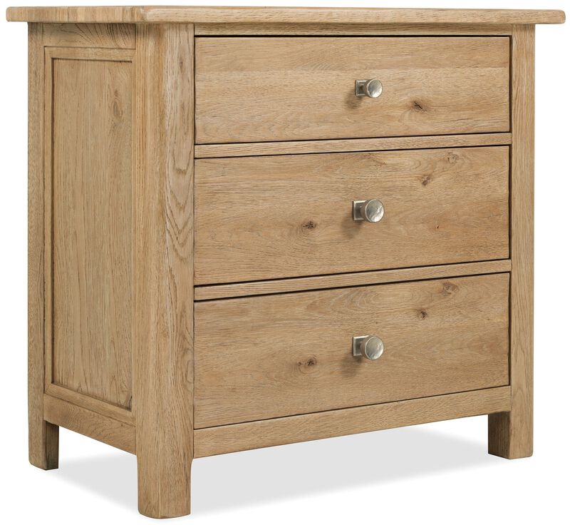 Driftwood Three-Drawer Nightstand image number 0
