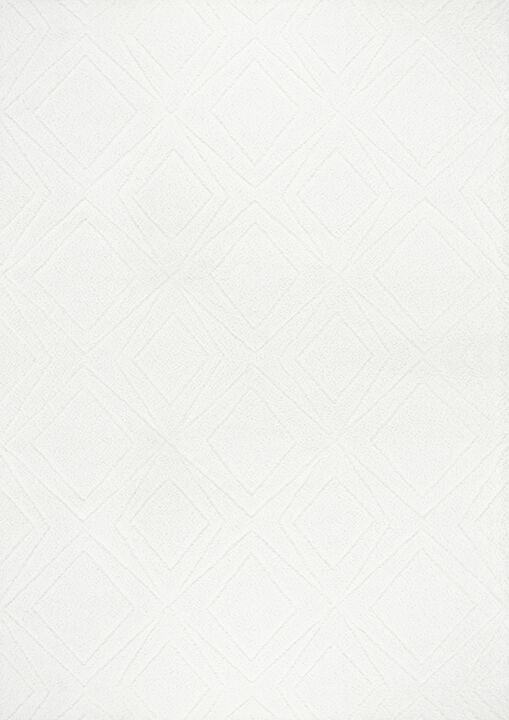 Pasargad Home Turkish Shaggy Design Ivory Area Rug