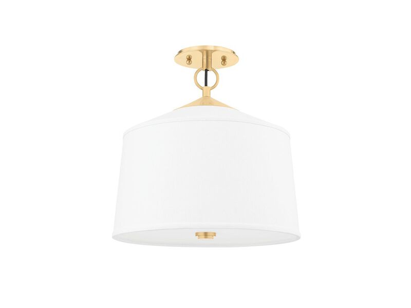 White Plains Semi Flush Mount Light image number 0