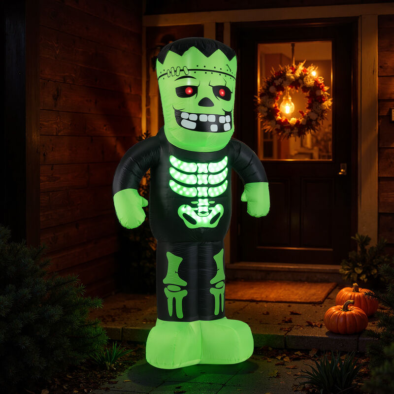 Blow Up 8.4 ft Frankenstein Halloween Inflatable Decoration for Outdoors-Green image number 1
