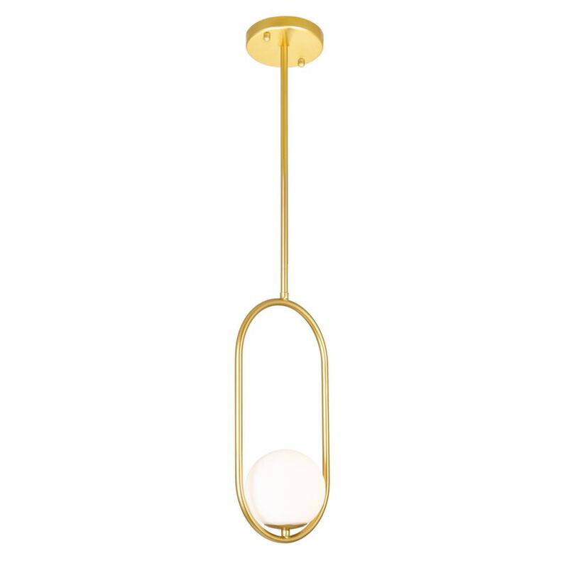 Celeste 1 Light Mini Pendant With Medallion Gold Finish