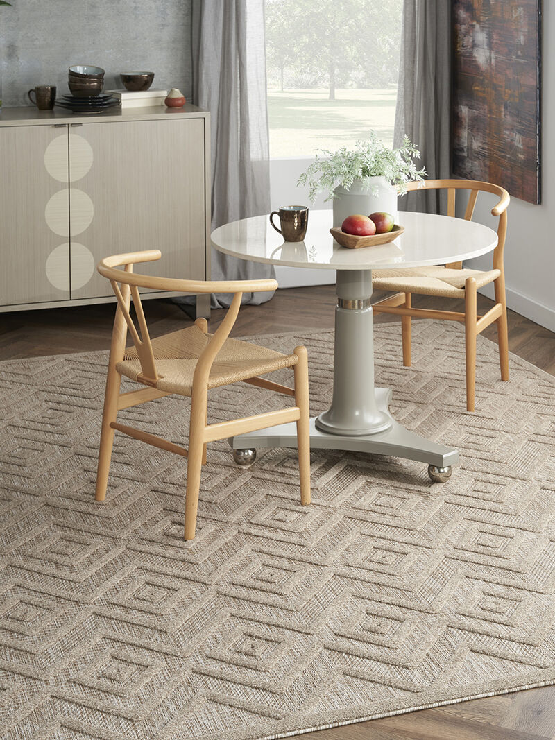 Versatile NRV01 Natural/Beige 9' x 12' Rug
