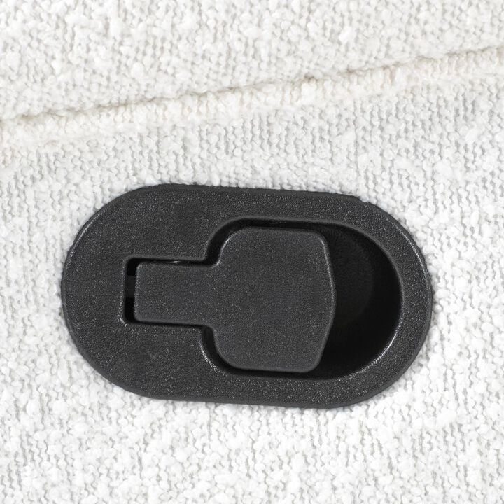 Amber & Emily Serenity Boucle Swivel Glider Recliner Chair