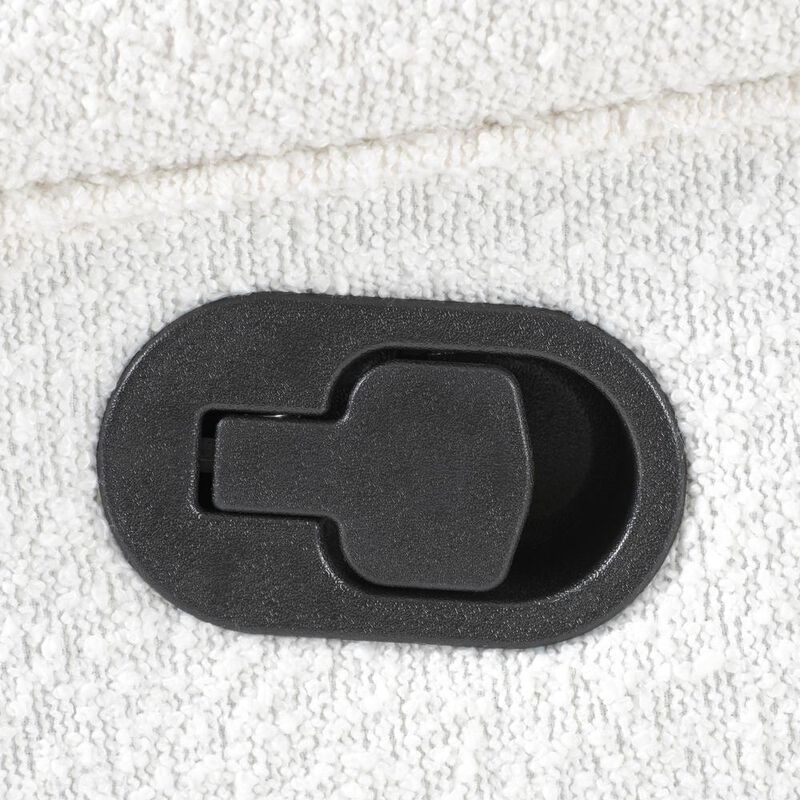 Amber & Emily Serenity Boucle Swivel Glider Recliner Chair