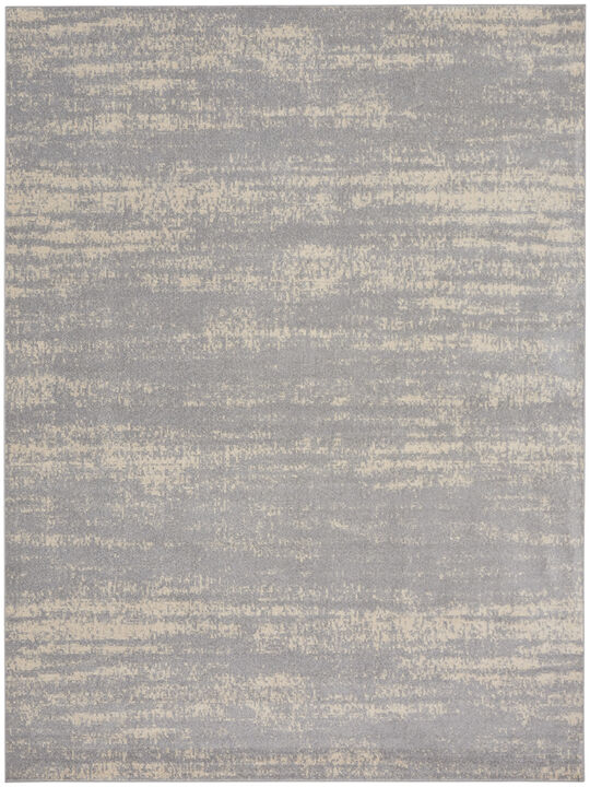 Nourison Essentials NRE03 Gray/Beige 9' x 12' Rug
