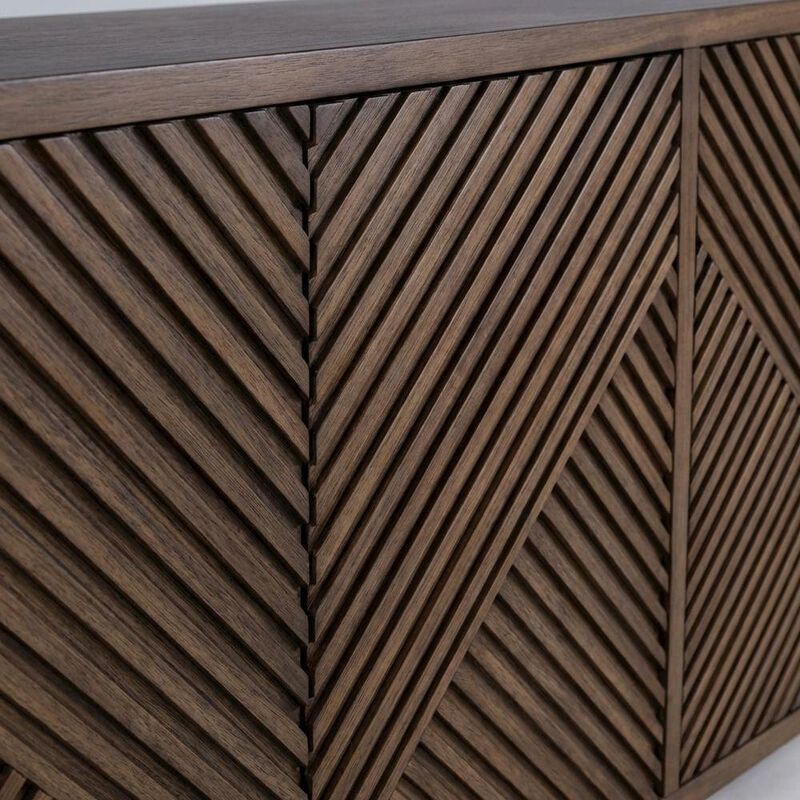 Liberty Furniture Urban Bronze TV Console in Poplar Solids & Walnut Veneers image number 4