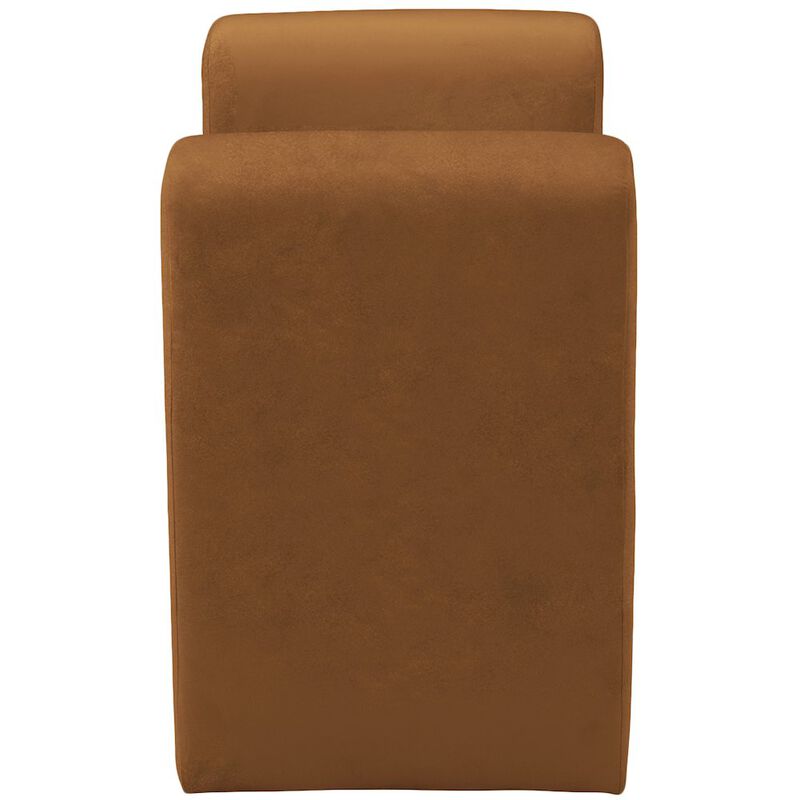 Meridian Furniture Sloan Saddle Velvet Bench